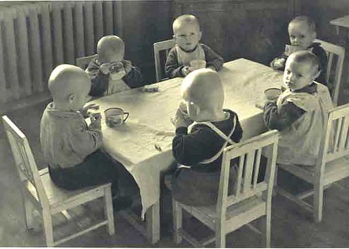 Margaret Bourke-White, (American, 1904–1971), Bolshevik Babies in the Nursery: AMO Automobile Factory, 1931, Photogravure print, 16 in. x 20 in