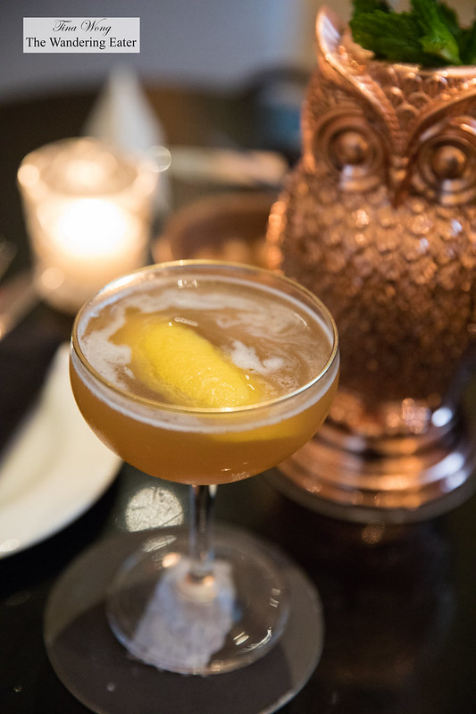 Earl of Jalisco - Earl Grey Infused Volcan Tequila, Agave, Peach Liqueur, Lime