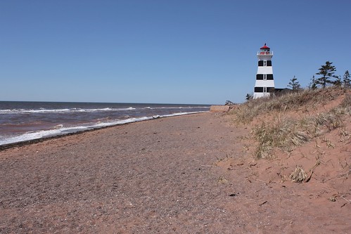 westpoint pei canada lighthouse beach ocean shore