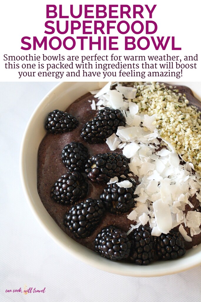 Superfood Blueberry Smoothie Bowl