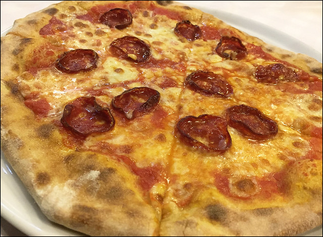 Pizza Diavola at La Casina Rossa Restaurant