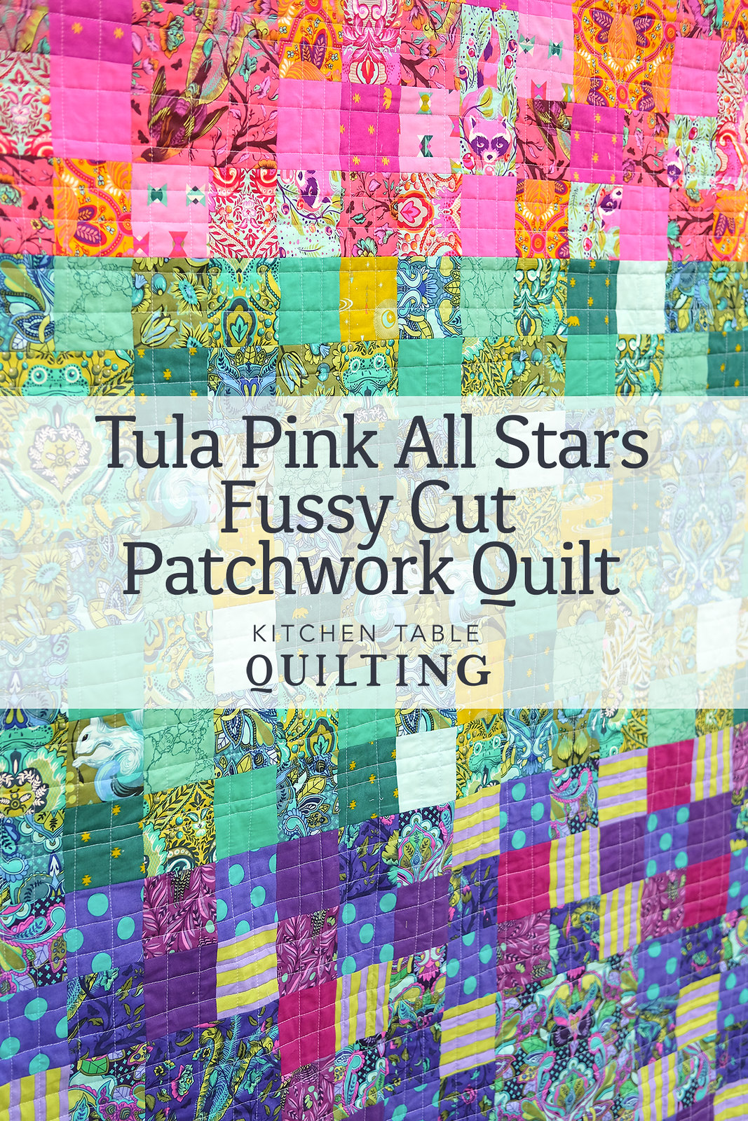 Tula Pink All Stars Fussy Cut Patchwork Quilt