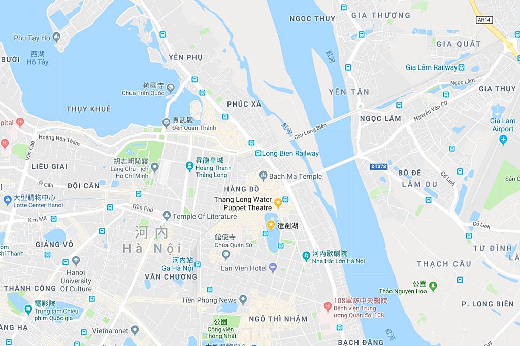 Thang Long Water Puppet Theatre Map