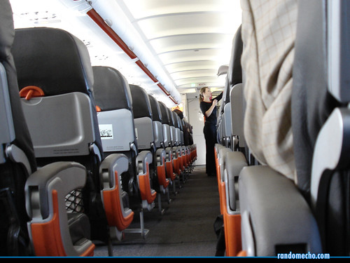 Empty seats on a plane