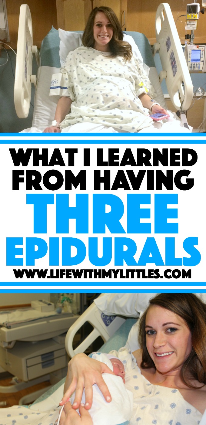What I learned from having three epidurals. Getting an epidural is a very personal decision. Whether your'e trying to decide if you want one or you already know you do, these tips will help you during childbirth!