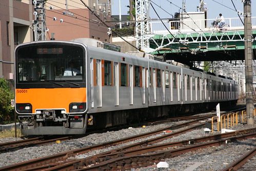Tobu 50000 series(51001) near Shimo-Itabashi.Sta, Toshima, Tokyo, Japan /April 28, 2018