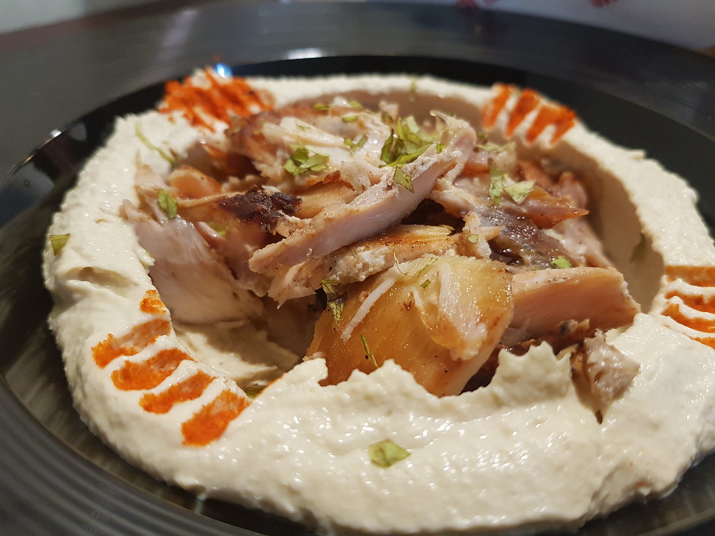 Hummus w/Chicken Shawarma Plate and Arabic Bread $15 @ Chef Ammar Xpress Souk Cafe USJ 4