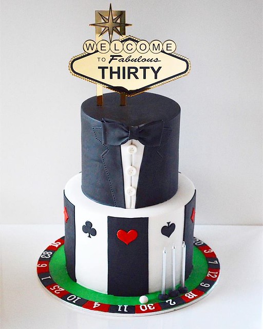 Las Vegas Themed Birthday Cake by All Things Sweet