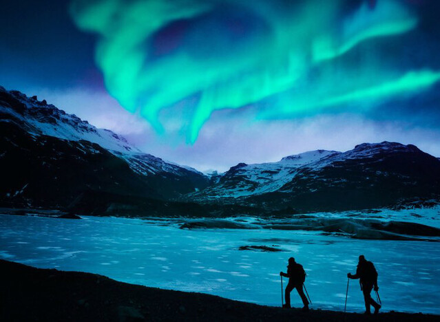 NORTHERN LIGHTS. ICELAND