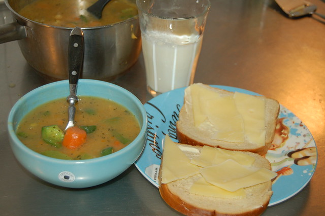 Homemade vegetable soup