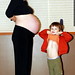 face off: pregnant belly to pregnant belly  MG 3972